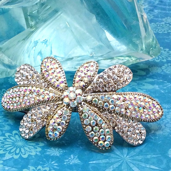 Jim Ball Accessories - Stunning Swarovski AB Crystal Hair Barrette Jim Ball Accessories - Stunning Swarovski AB Crystal Hair Barrette